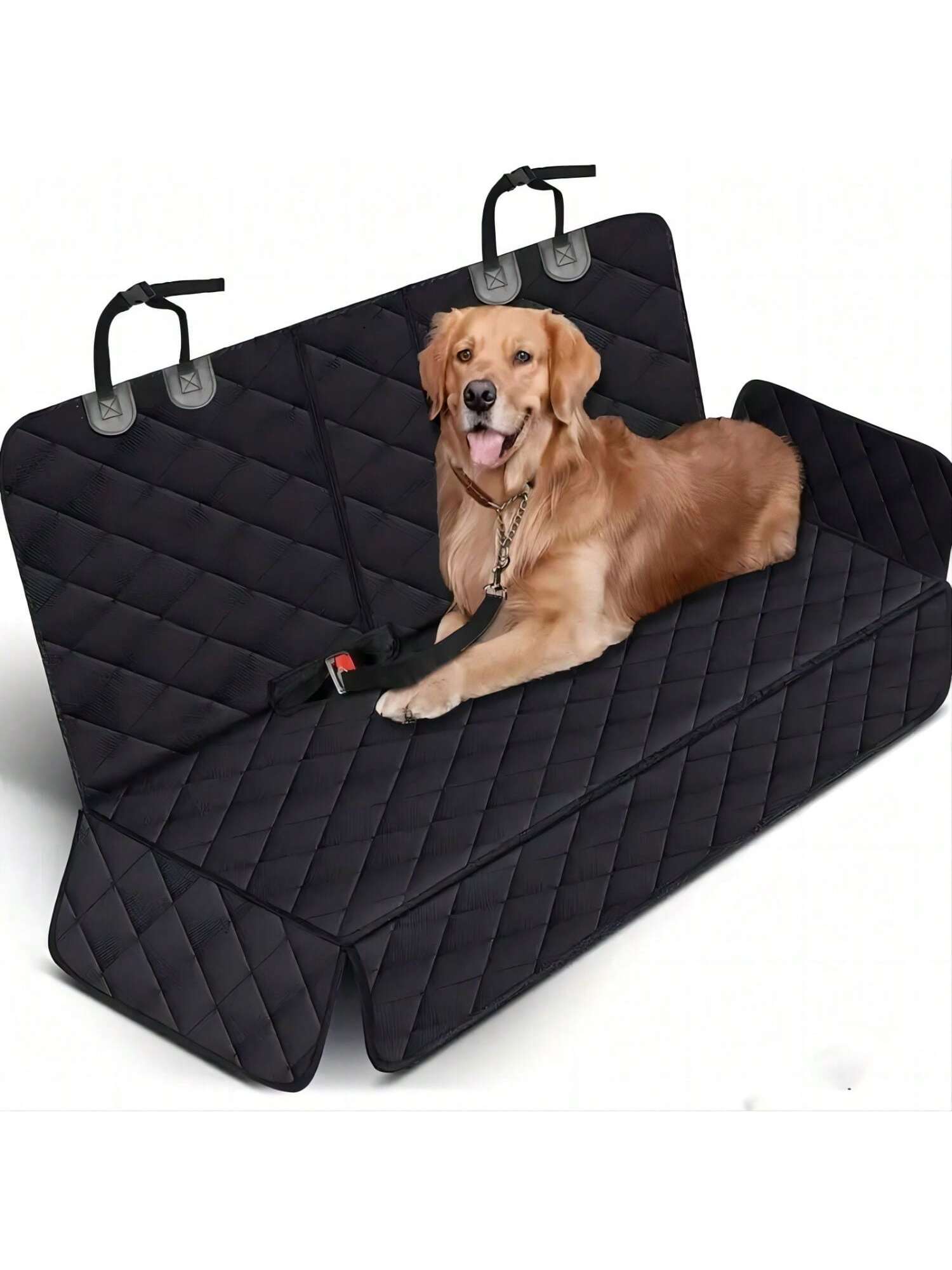 Mattress Protector Waterproof - 犬用カーシートカバー ペット用トラベルキャリア マットレス 防水 犬用カーシートプロテクター 中央シートアームレスト付き