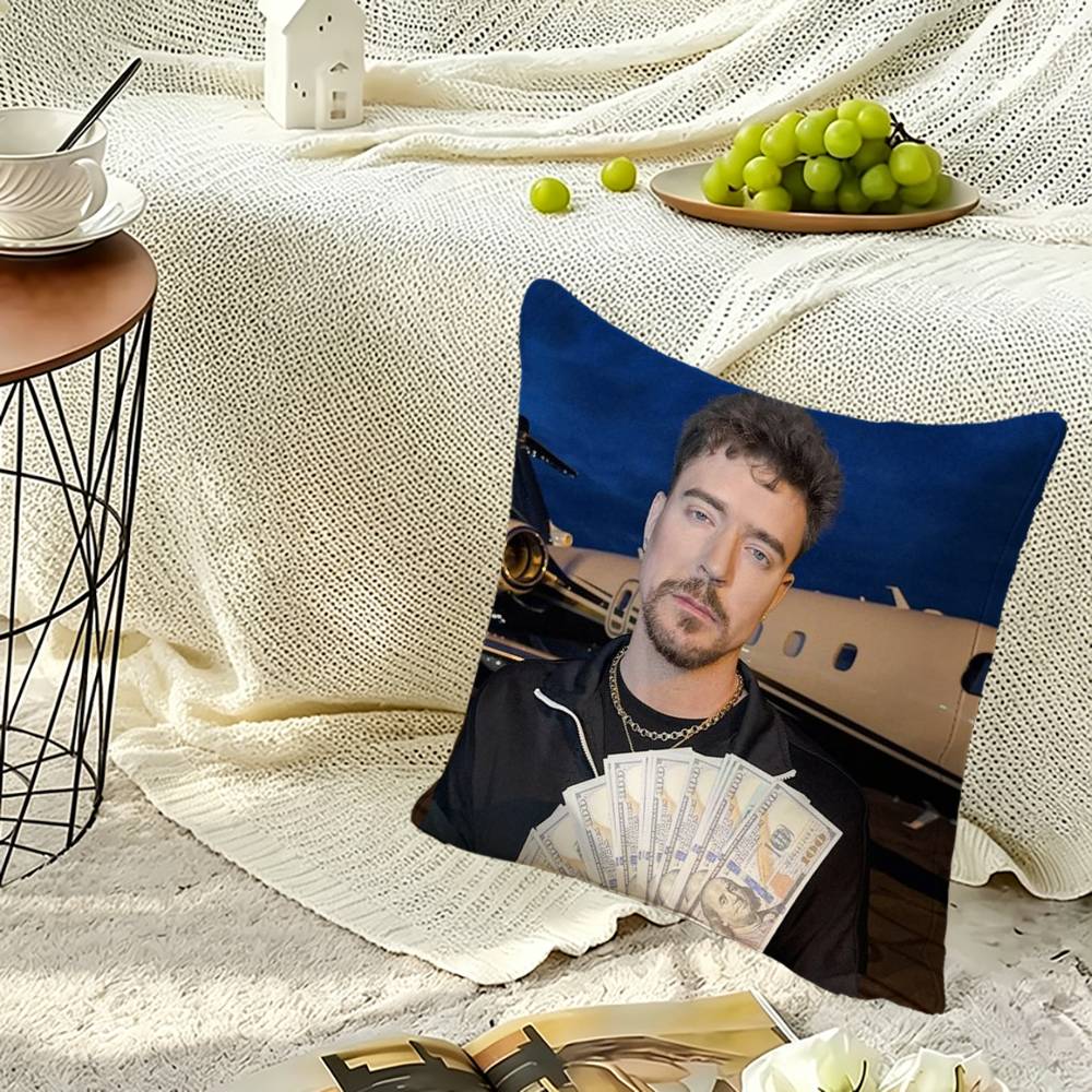 ジミー・ミスター・B・ビースト・スクエア両面プリント枕カバー - Jimmy Home Textiles のレビューと価格