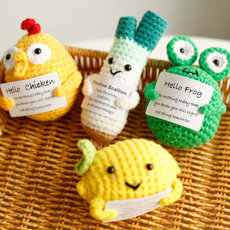 ニットウールの人形,カード付きのぬいぐるみ,ポテトとハチのポ - Home Textiles Europe のレビューと価格
