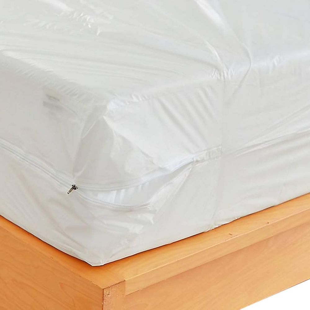 ジッパー付きプラスチックマットレスプロテクター - ツインサ - Mattress Protector Waterproof のレビューと価格