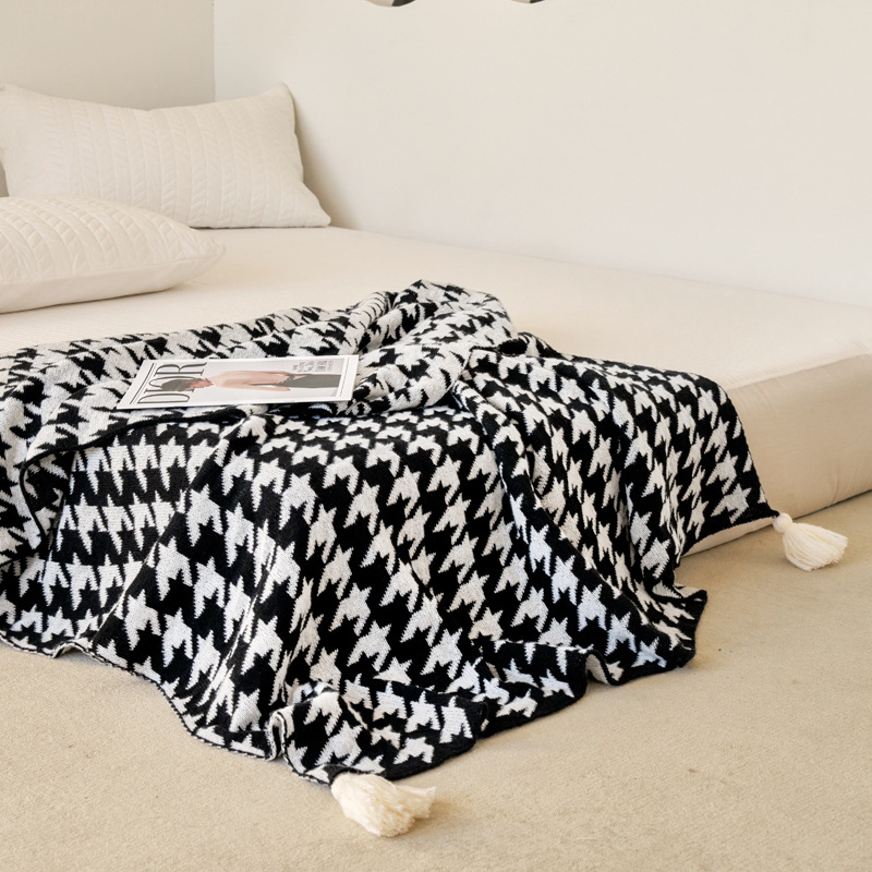 ボヘミアンスタイルプリントニットブランケット高級肌に優しいシ - Home Textiles Europe のレビューと価格