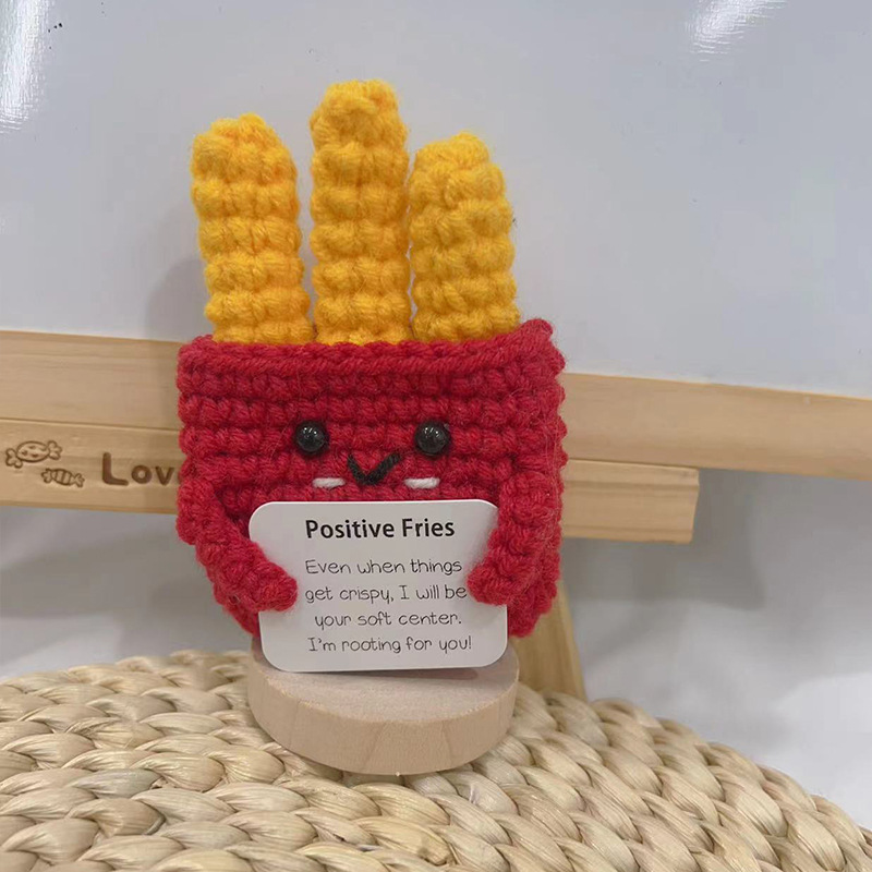 カード付きのぬいぐるみウールの人形,フランスのフライドポテト - Home Textiles Europe のレビューと価格