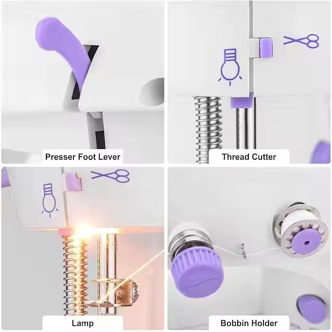 ミニ電動家庭用ミシン工場価格工業用ロックステッチウィッグ革用 - Home Textiles Industry のレビューと価格